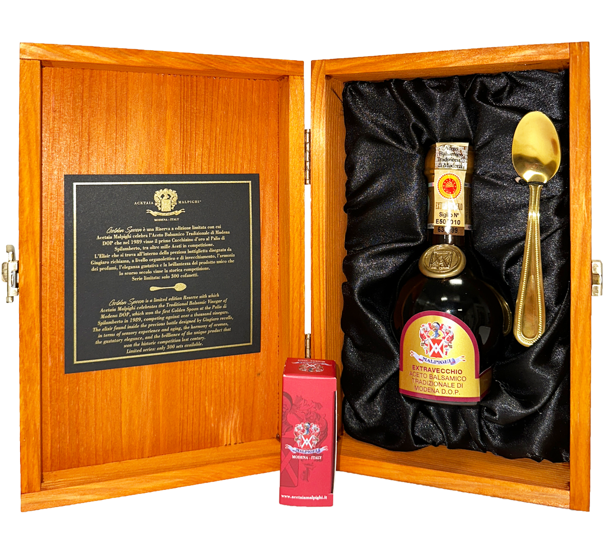 Traditional Balsamic Vinegar of Modena PDO - Extra Vecchio - "Golden Spoon" (100 ml. / 3.38 fl. oz.)