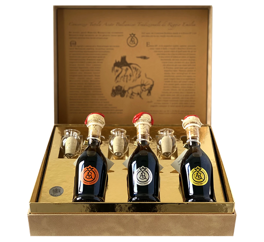 Traditional Balsamic Vinegar of Reggio Emilia PDO - Trio (3 x 100 ml. / 3.38 fl. oz.)